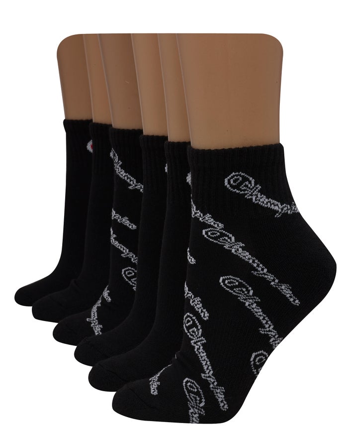 Calcetines Champion Mujer - Ankle C Logo 6-Pairs ( Negras ) 7502369-HF